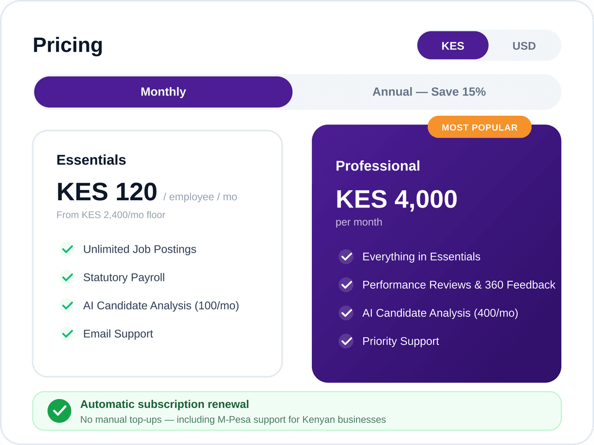 Flexible Pricing